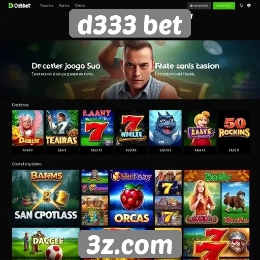 d333 bet oferece jogos populares e atraentes